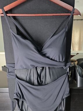 Calia Black Women's One-Piece Swimsuit with Cutout